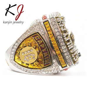 Anello del Campionato di Hockey <span class=keywords><strong>Flori</strong></span> 2025 di Alta Qualità, Placcato in Oro 18K con Pietra Naturale, Vendita all'Ingrosso del Produttore - Product Image 5