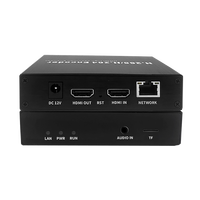 Mini Codificador de Video HD con Salida en Bucle, Codificador de Transmisión IPTV HEVC H265 H264 HD, Video IP RTMPS HLS para Facebook y YouTube