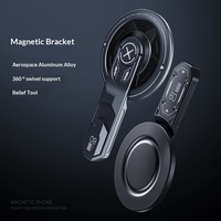 Nouveau support de téléphone magnétique double face en métal anti-choc rotatif anti-stress pour lit et bureau, compatible vente en gros