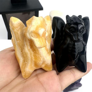 Commercio all'ingrosso di cristallo artigianato intagliato a mano animali a forma di pietra naturale rosa drago di quarzo per la decorazione - Product Image 6