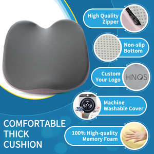 Coussin de siège en <span class=keywords><strong>mousse</strong></span> à mémoire de forme épaisse à <span class=keywords><strong>haute</strong></span> <span class=keywords><strong>densité</strong></span> coussin de siège de chaise de voiture coussin de siège ergonomique orthopédique <span class=keywords><strong>pour</strong></span> une longue séance - Product Image 4