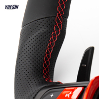 Volant sport en cuir rouge, style personnalisé, cuir sur mesure pour BMW E70 E71 E83 E84 E85E81 E82 E87 E88 E89 E90 E91 E92 E93