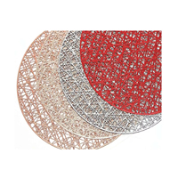 Napperons classiques en PVC imperméables et écologiques pour la restauration, idéaux pour servir la nourriture en Chine, tapis de table et décoration de mobilier d'extérieur