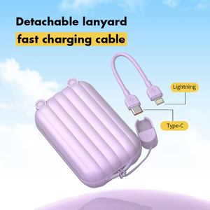 Banco de Energía de 10000mAh con Cable Tipo-C Integrado, Diseño de Maleta - Product Image 3