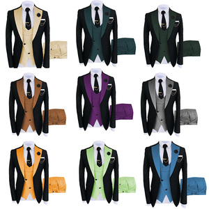 Custom Design da <span class=keywords><strong>uomo</strong></span> abiti da <span class=keywords><strong>uomo</strong></span> 3 pezzi gilet Blazer Set monopetto formale Wedding Business abiti da <span class=keywords><strong>uomo</strong></span> per <span class=keywords><strong>uomo</strong></span> - Product Image 2