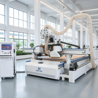 Centre d'usinage CNC ATC pour le bois 2030 2040, machine de perçage à changement d'outil automatique pour portes d'armoires