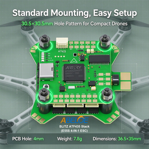 Iflight Blitz ATF435 Flight Stack con ESC E55S 4 en 1 de 8 bits, 5V 2.5A, 9V 2A, orificio de montaje de 30.5*30.5mm para drones FPV - Product Image 2