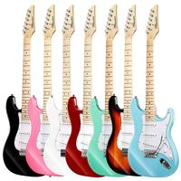 Produsen OEM Gitar Elektrik 6-Senar Kayu Basswood MS-100 ST Tremolo Bridge Leher Maple Fingerboard Rosewood Gitar Murah