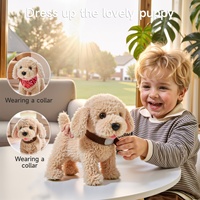 Jouet en peluche pour enfants Tumama, chiot Golden Retriever, animal de compagnie électronique interactif, chien qui marche avec télécommande, chien qui aboie et qui marche