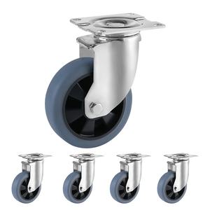 Werks-Direkt vertrieb 3/4/5/6 Zoll Mid- Heavy Silent TPR Universal-Rad brems wagen Machine Balance Car Casters - Product Image 1