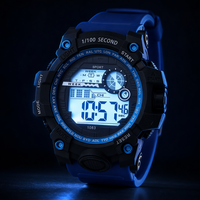 Reloj Digital Deportivo Luminoso a Prueba de Agua en 5 Colores Premium, Reloj Electrónico 1083, Venta al Por Mayor