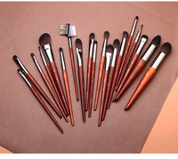 OEM ODM # Pinceau de maquillage horizontal à tête ronde 216, fabriqué en usine, avec logo personnalisé, pour fard à paupières et beauté