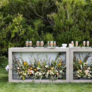 <span class=keywords><strong>Comptoir</strong></span> de <span class=keywords><strong>bar</strong></span> mobile personnalisé pour événements, <span class=keywords><strong>table</strong></span> à fleurs, tables de <span class=keywords><strong>bar</strong></span> pour réceptions de mariage avec roulettes pour décorations de mariage - Product Image 6