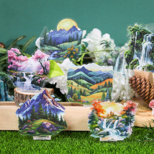 Paquete de 20 Pegatinas, Serie Arroyo de Montaña, Pegatinas Decorativas para Paisajismo Forestal, 4 Estilos - Product Image 5