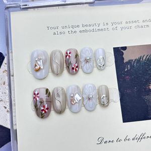 Nouveau produit lancé, <span class=keywords><strong>ongles</strong></span> à presser décoratifs en argent gravé irrégulièrement effet œil de chat, faits à la main, pour une tenue longue durée - Product Image 5