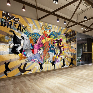 Adesivo Murale in PVC Rimovibile Impermeabile Stampato su Misura di <span class=keywords><strong>Grandi</strong></span> Dimensioni <span class=keywords><strong>per</strong></span> Decorazioni Commerciali Interne ed Esterne - Product Image 2