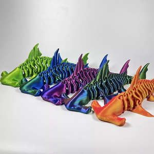 Figurine amusante de requin marteur imprimée en 3D, design hybride unique et hautement détaillé, idéale pour les collectionneurs - Product Image 2