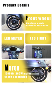 <span class=keywords><strong>Cyclomoteur</strong></span> électrique adulte à grande vitesse 60V cadre en acier E moto mobilité électrique - Product Image 4