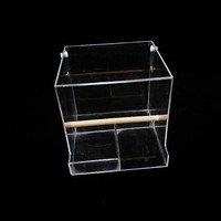Exhibidor de Ropa Acrílico Moderno, Ecológico y de Lujo, con Ventana Transparente Lavable, Bandeja para Semillas Desmontable, Reciclable y Personalizable