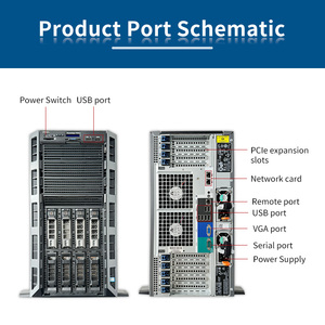 Original Dells T630 PowerEdge Intel <span class=keywords><strong>Xeon</strong></span>, procesador V4 2,4G, servidor en Torre de 5U, 2, 2, GB - Product Image 5