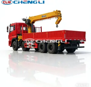 China Factory Sells Clw 12 Tons Truck Mounted Crane Accepts Customization Crane Truck Telescopic Boom Hydraulic Crane - Product Image 3