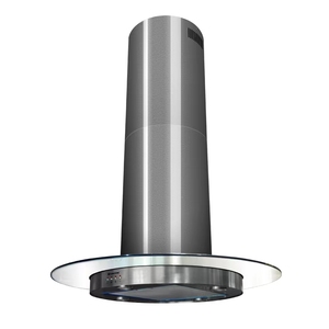 Extractor de campanas de <span class=keywords><strong>cocina</strong></span>, cubierta de vidrio para máquina <span class=keywords><strong>extractora</strong></span> de cilindros, Isla, <span class=keywords><strong>campana</strong></span> de succión superior, montada en <span class=keywords><strong>techo</strong></span>, color negro - Product Image 1