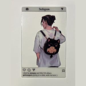 Porte-cartes en PVC transparent personnalisé imprimé, porte-cartes photo Kpop, porte-cartes photo holographique, charme - Product Image 4