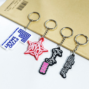 CCH OEM <b>Keychain</b> Manufacturing 2D logo <b>Custom</b> Silicone Rubber <b>Keychain</b> 3D Cute Anime Soft PVC <b>Keychain</b> - Product Image 6