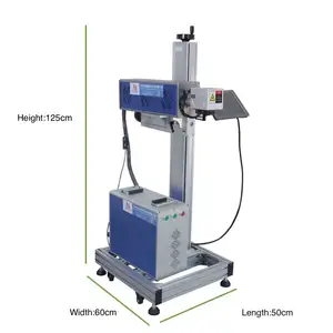 Máquina de marcação a laser CO2 de venda direta para garrafa de água plástica logotipo número de série