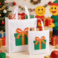 Sac fourre-tout A4 vierge en non-tissé Topjlh pour sublimation, idéal pour l'impression par transfert thermique, sac de courses personnalisé pour événements