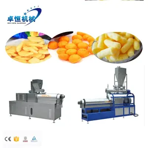 Commercial snack bar twin screw extruder puffed corn chips snacks food making extruder machine