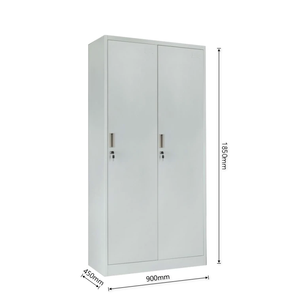 Tủ khóa thép 2 cửa với kệ có thể điều chỉnh và thanh treo thép cán nguội | cho văn phòng/trường học/phòng tập thể dục - Product Image 3