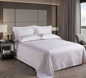 Chất lượng cao nhà khách sạn Bông Khăn trải giường đặt 100% bông được trang bị tấm bán buôn - Product Image 2