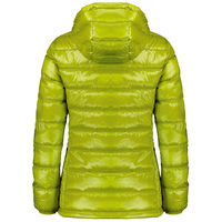 Veste en duvet de canard à capuche ultralégère pour femmes de haute qualité vêtements d'extérieur d'hiver à séchage rapide avec doublure en nylon décorations de plumes à fermeture éclair