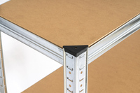Étagère de Rangement Métallique Polyvalente à 5 Niveaux, Capacité de Charge de 175 kg, Assemblage sans Boulons, Protection Anti-Corrosion en Acier