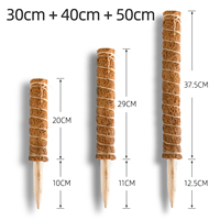 Ensemble de poteaux de bâton bon marché en gros 60cm de liens Moss Coco Pole pour jardin