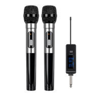 Microphone sans fil UHF professionnel JIN JUE JUX325 avec matériau métallique, portable pour karaoké, conférence, église, concert