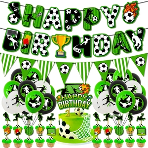 Guirnalda <span class=keywords><strong>de</strong></span> Globos <span class=keywords><strong>de</strong></span> Fútbol con Pancarta y Decoración para Pastel, Set <span class=keywords><strong>de</strong></span> 41 Piezas, Decoración <span class=keywords><strong>de</strong></span> Cumpleaños con Temática Deportiva para Fiesta <span class=keywords><strong>de</strong></span> Fútbol - Product Image 6