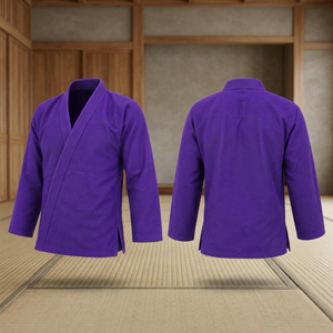 Uniforme de BJJ 100% Algodón, Kimonos Morados, Uniforme de BJJ Precio al por Mayor, Uniformes de BJJ Morados, Kimono de BJJ para Mujer - Product Image 6