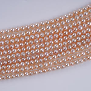 Collar de Perlas de Agua Dulce Blancas de 3.5-4mm, Suministro Directo del Fabricante, Hilo Semiterminado para Joyería DIY, Cuentas AK - Product Image 4