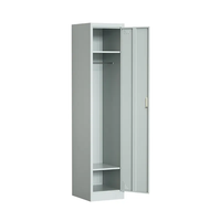 Casier du personnel 1 porte armoire casier en métal armoire école salle de sport vêtements placard de rangement armoire porte unique casier en acier