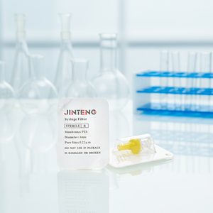 ตัวกรองเข็มฉีดยา USA Syringe Filter <span class=keywords><strong>PES</strong></span> 0.22um 4mm แบบปลอดเชื้อชนิด Hydrophilic พร้อมการเชื่อมด้วยอัลตราโซนิก ผลิตจากโรงงาน (50 ชิ้น/แพ็ค) - Product Image 3