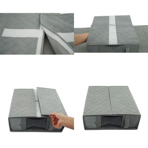 折りたたみ式リネンベッドシートオーガナイザー収納箱とバスケットベッドシーツ用毛布枕カバー家庭用 - Product Image 3