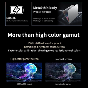 Tarjeta de video gráfica dual dedicada 16 ''Intel <span class=keywords><strong>Notebook</strong></span> I7 Win11 Computadora portátil Computadoras portátiles Intel Core I9 10885H 10th Gen Laptop - Product Image 2