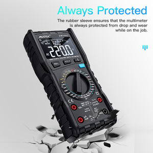 Multímetro <span class=keywords><strong>digital</strong></span> inteligente DM100C, 10000 recuentos con gráfico de barras, multímetros de voltaje CA/CC, amperímetro, multímetro de corriente Ohm - Product Image 6