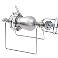 Cuisinière à pression en acier inoxydable 304 épaissi en forme de gourde, nouvelle machine à popcorn à l'ancienne pour la transformation des aliments chauds