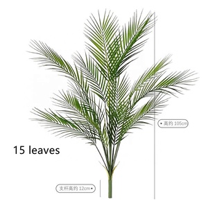 KEWEI 143 branche de palmier artificiel Areca Real Touch feuille de palmier <span class=keywords><strong>Chrysalidocarpus</strong></span> Lutescens Bundle - Product Image 5