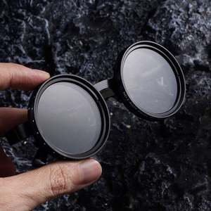 Lunettes de soleil polarisées rondes unisexe 2025 vintage à 9 niveaux de réglage, avec verres à filtre ND, idéales pour la conduite et la pêche - Product Image 4