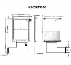 HEXING Mipi Dsi C-touch 2.8インチTFT LCDディスプレイLEDバックライトVGA 640x480 320x240ワイドビューアングルST7701Sドライバ300cd/<span class=keywords><strong>m</strong></span> - Product Image 4