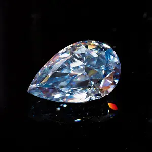 Locle — pierre précieuse synthétique de couleur bleue vif 0.3-5CT, diamant, lmanite, pierre précieuse de croissance en laboratoire, momanite
